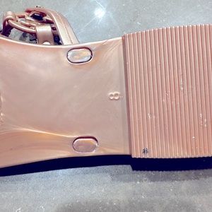 Tori Burch mini gold sandals